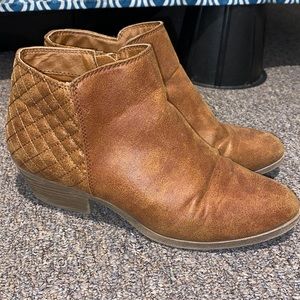 Brown Booties Size 7